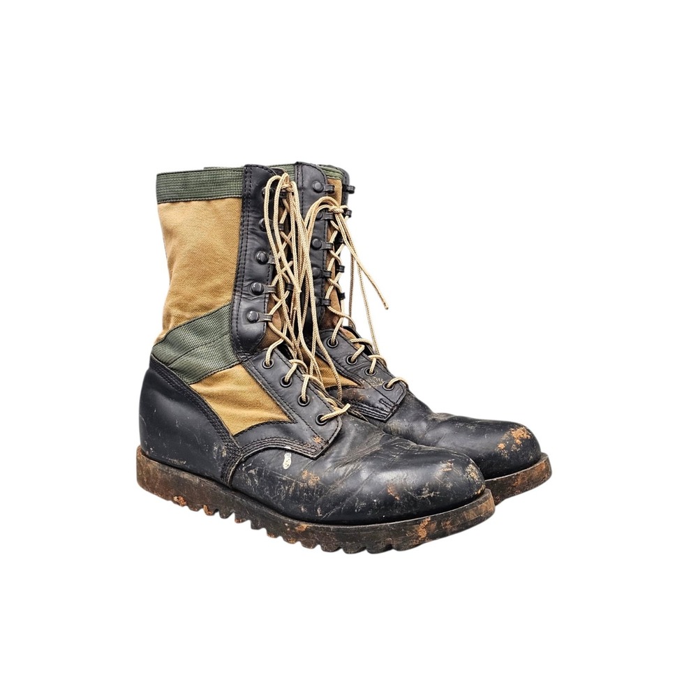 Altama Mens 12 R Army Canvas Military Tactical Jungle Combat Boots 1988 Vintage